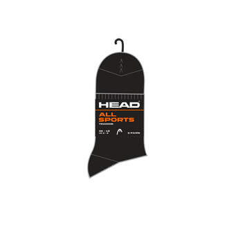 Head Sportsocken Tennis 3P Club Short Crew schwarz
