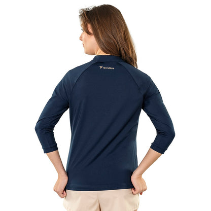 Tecnifibre Women Termo Zip 3/4 Sleeve Marine