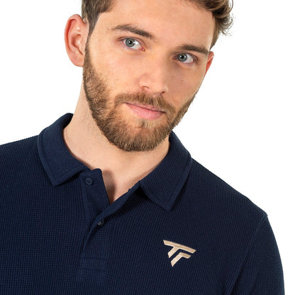 Tecnifibre Men Waffle Polo Marine