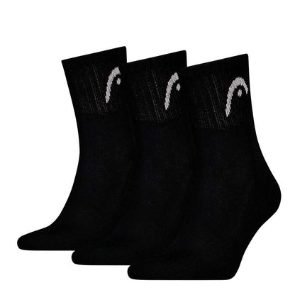Head Sportsocken Tennis 3P Club Short Crew schwarz