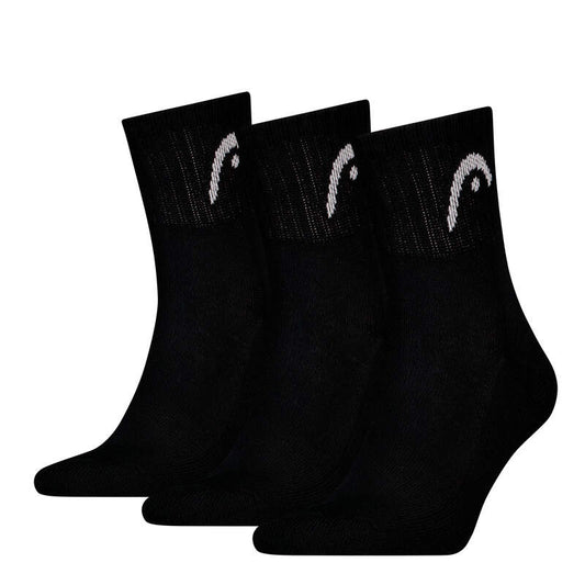Head Sportsocken Tennis 3P Club Short Crew schwarz