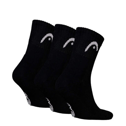 Head Sportsocken Tennis 3P Club Short Crew schwarz